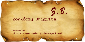 Zorkóczy Brigitta névjegykártya